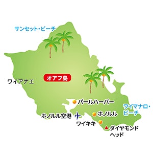 オアフ島地図