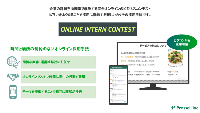 プロッセル、Online Intern Contest#11開催、それに伴い「オンコン公式Twitterフォロー＆RTキャンペーン」実施