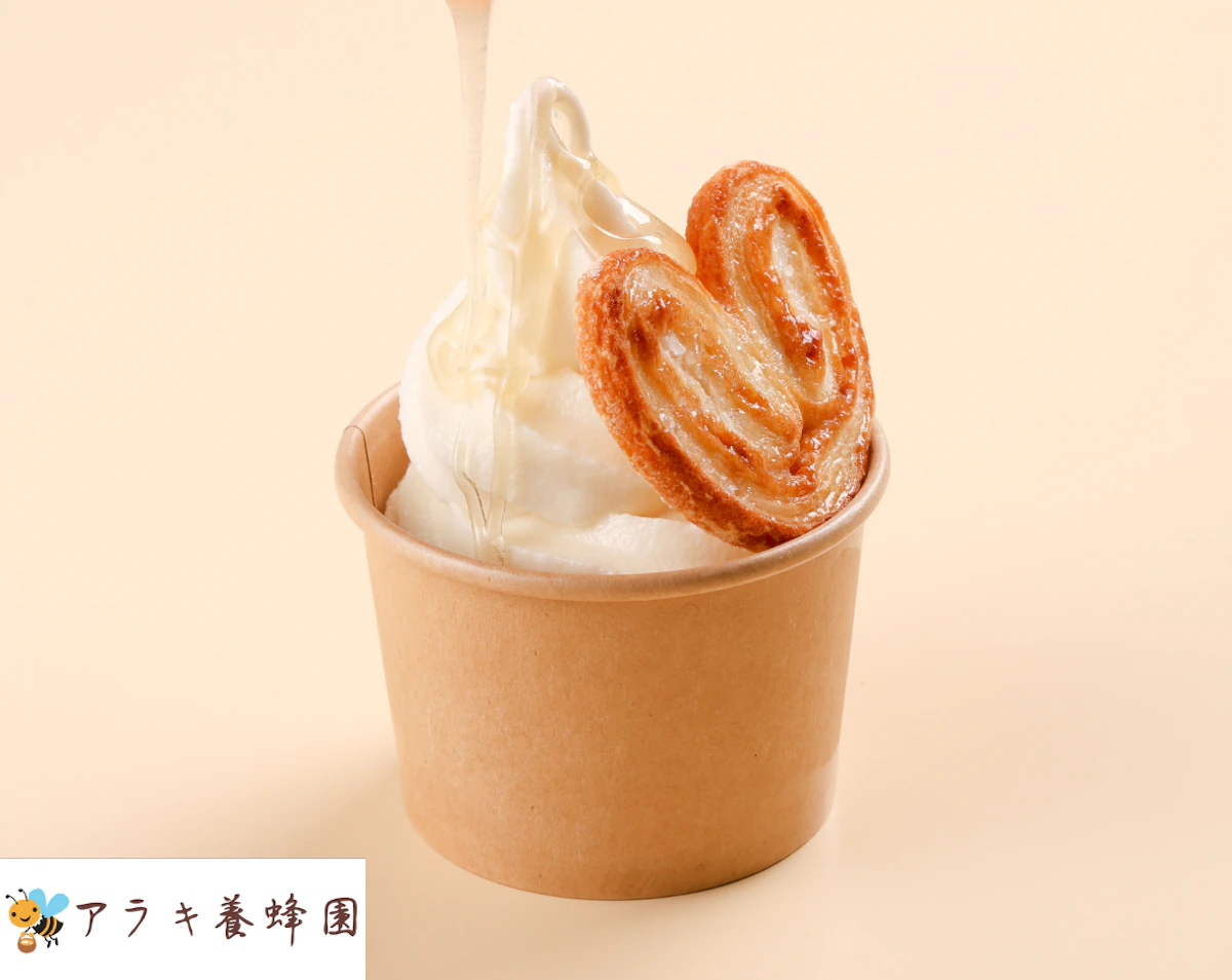 shop-card-はちみつがけソフト<br>~アラキ養蜂園のはままつ野の花はちみつ~