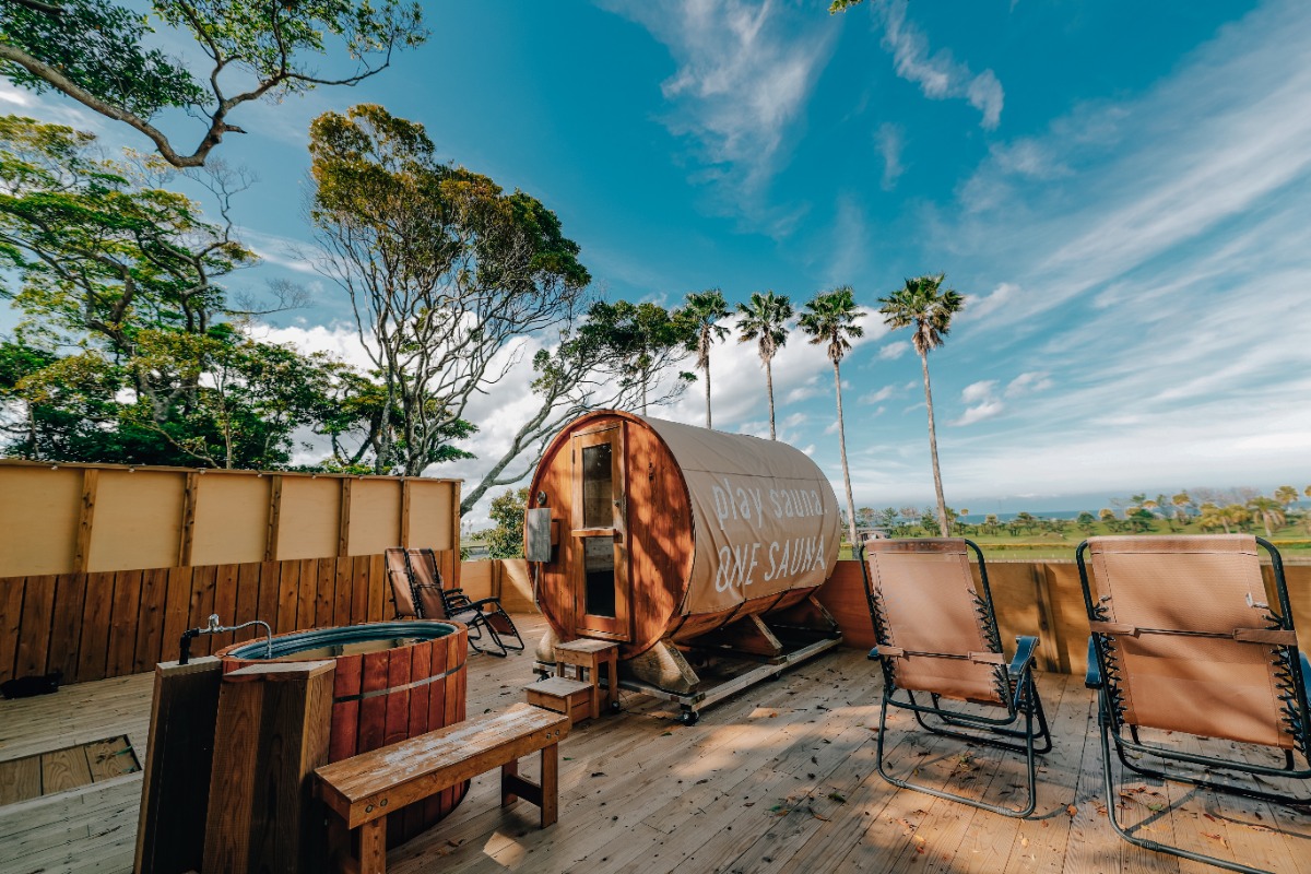 プライベートサウナを楽しむ特典あり！グランピングプラン