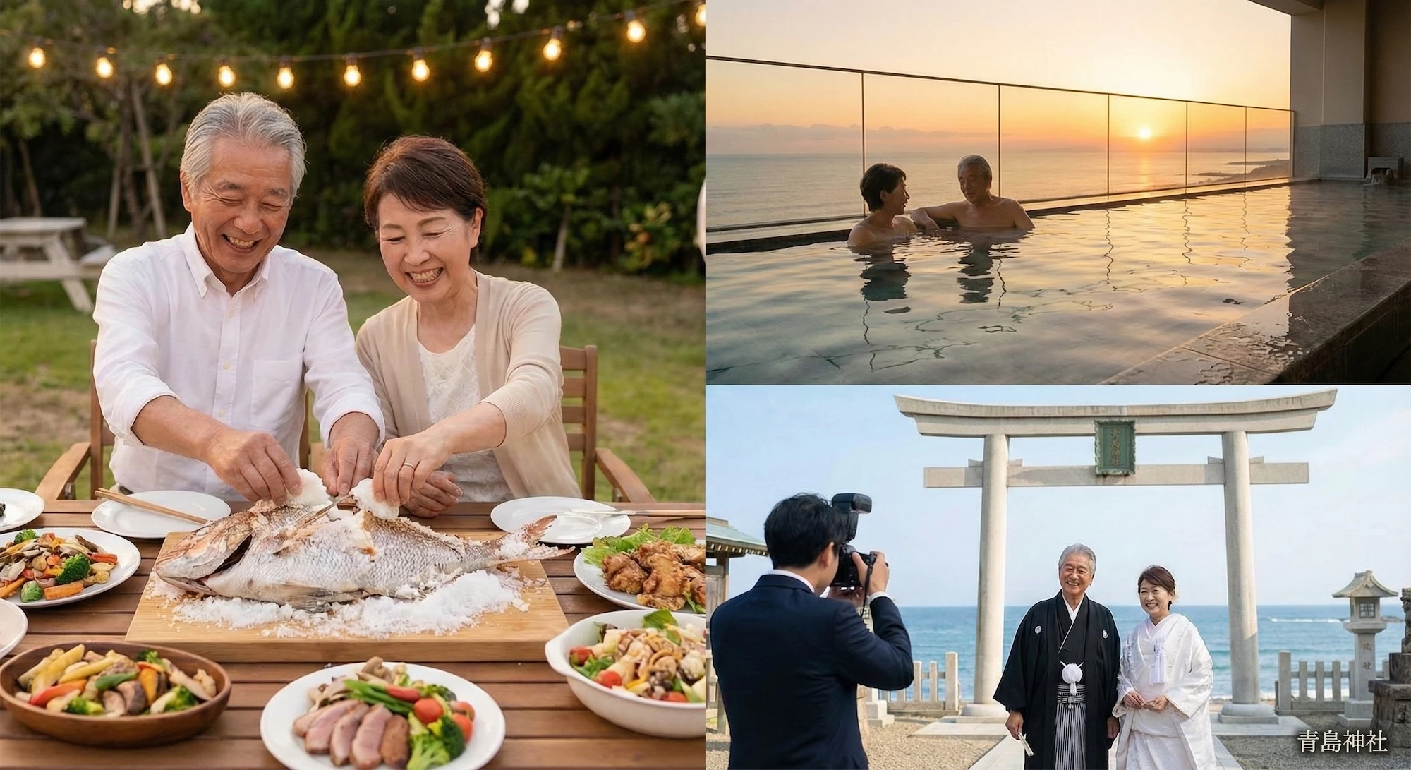 【日帰り特別企画】青島・銀婚/金婚式 「結び直し」のアニバーサリー・デイ - 青島のおすすめ観光プラン