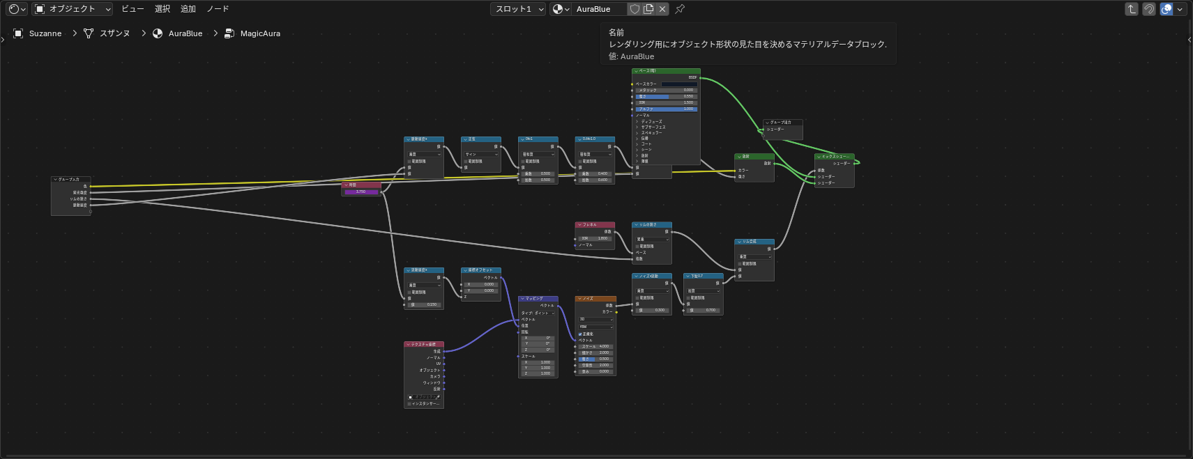 MagicAuraの内部ノードグラフ全体