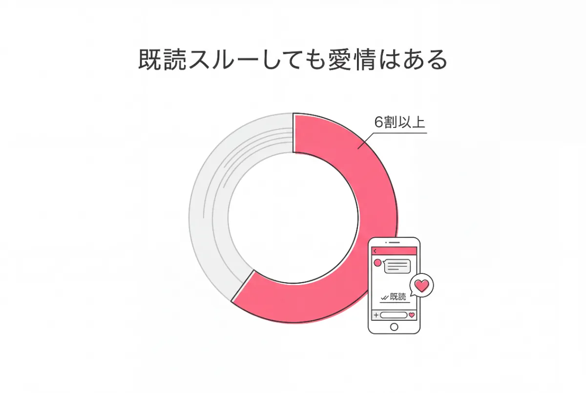 「既読スルーをしても相手への愛情はある」と回答した人が6割以上にのぼるという調査結果