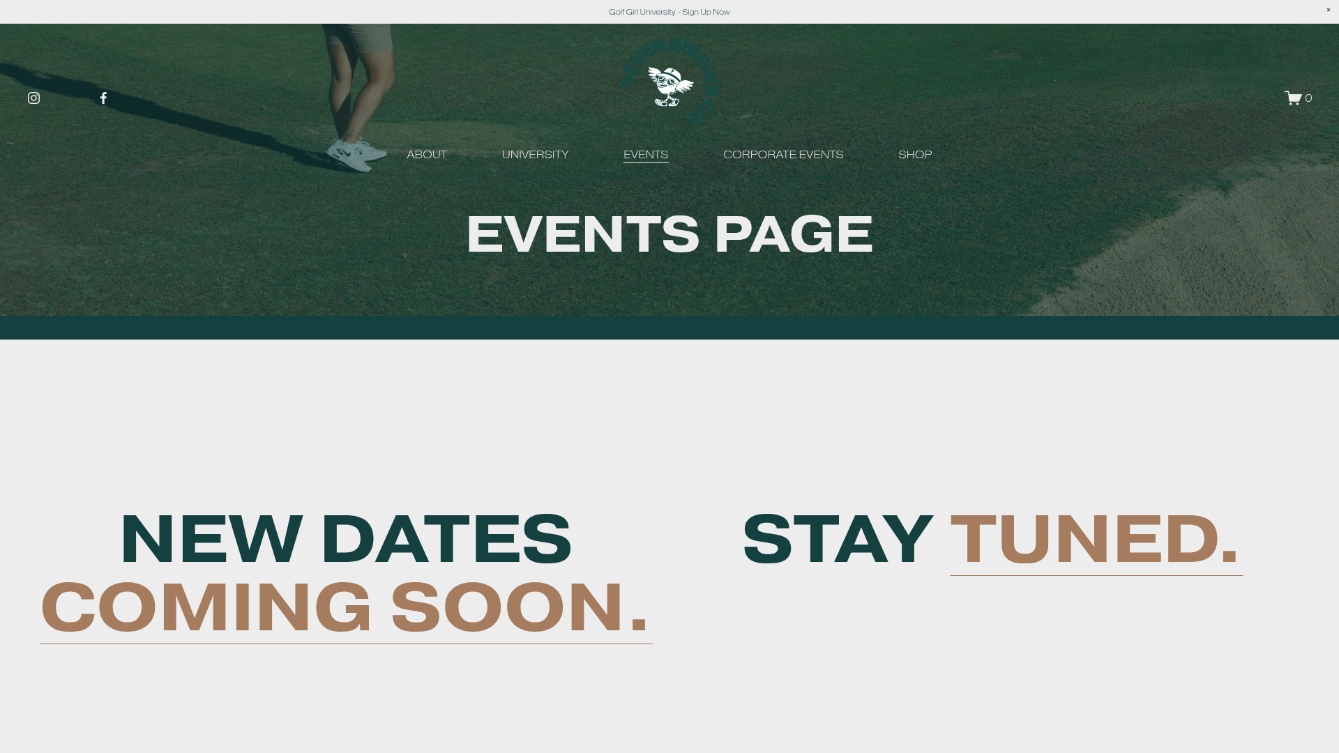 EVENTS — Seven Birdies Co.