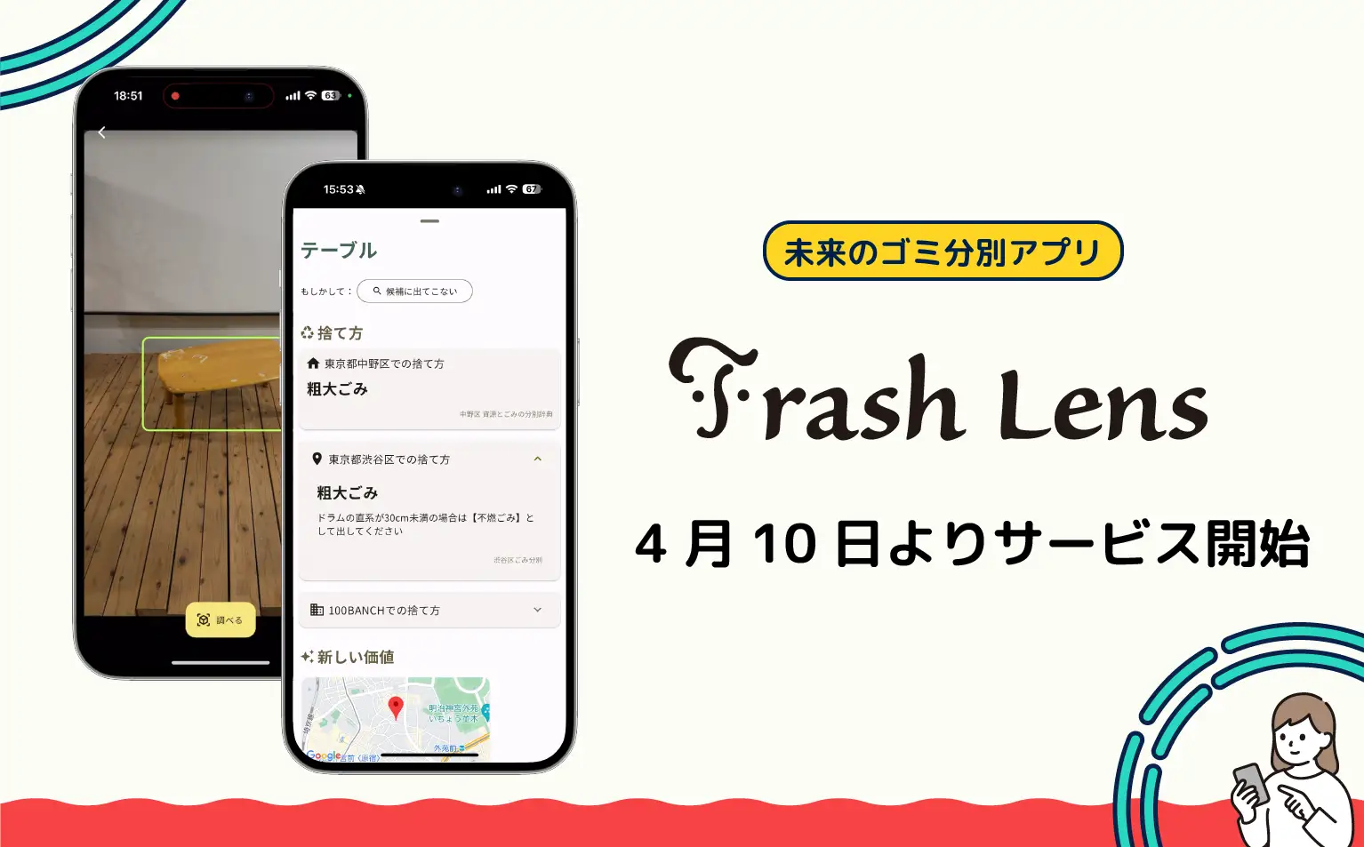 「捨てたい」をきっかけに価値を最大化！不要なモノをスマホでかざして5秒でより良い捨て方・活用法を提案する「Trash Lens」、4月10日よりサービスを開始
