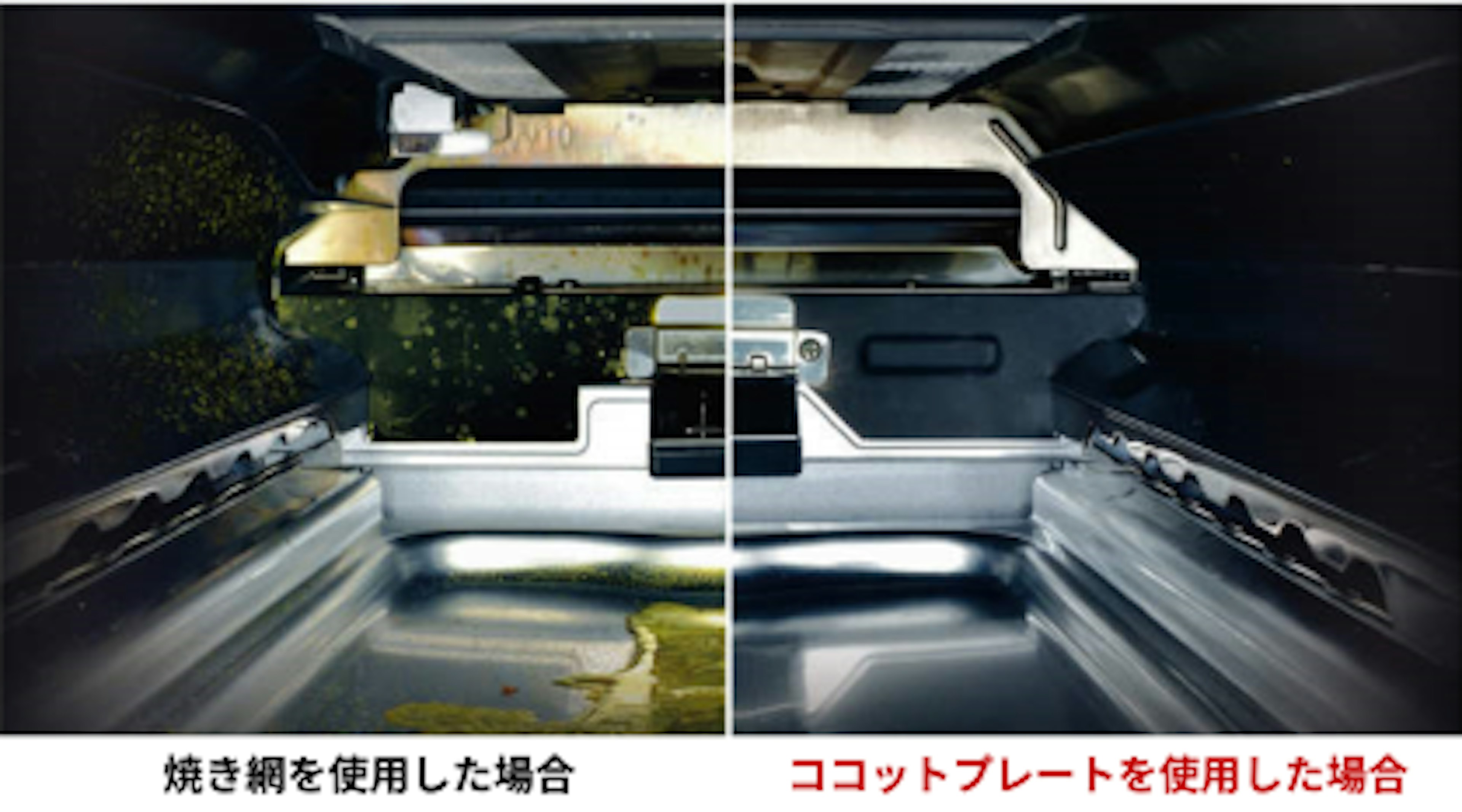 ココットプレートで油汚れを防ぐ