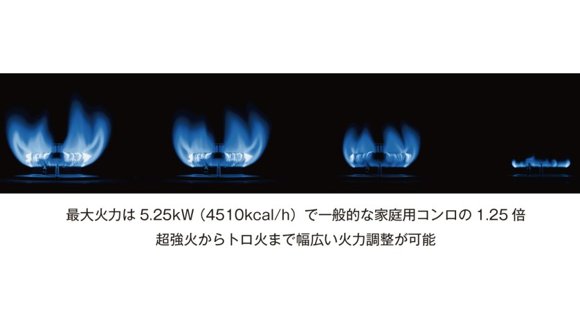家庭用で最大級の強火力