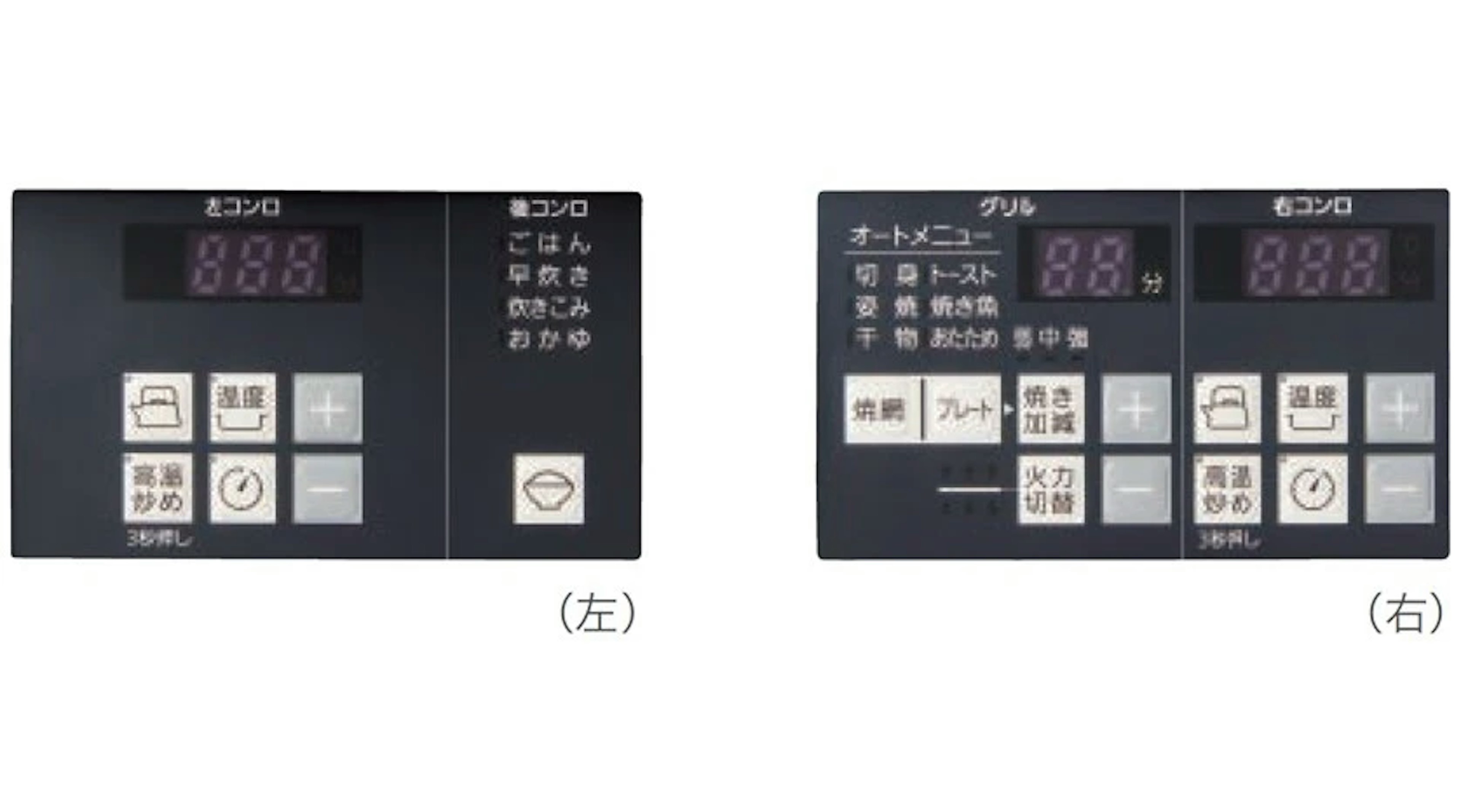 シンプルで分かりやすい操作部