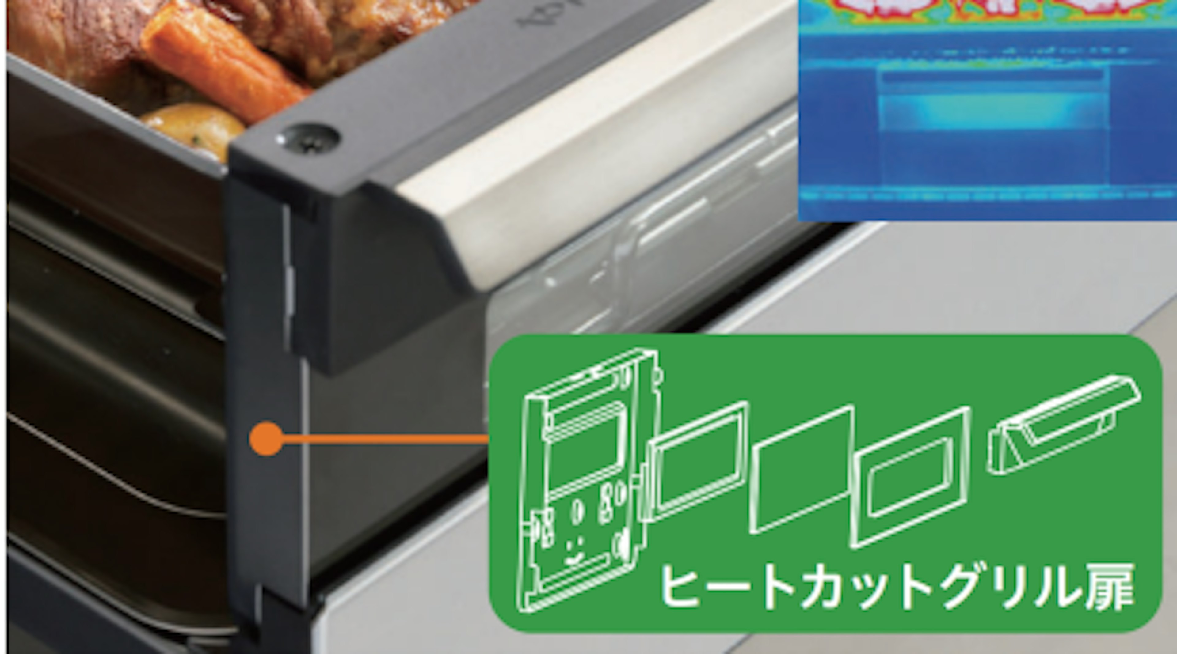 ヒートカットグリル扉
