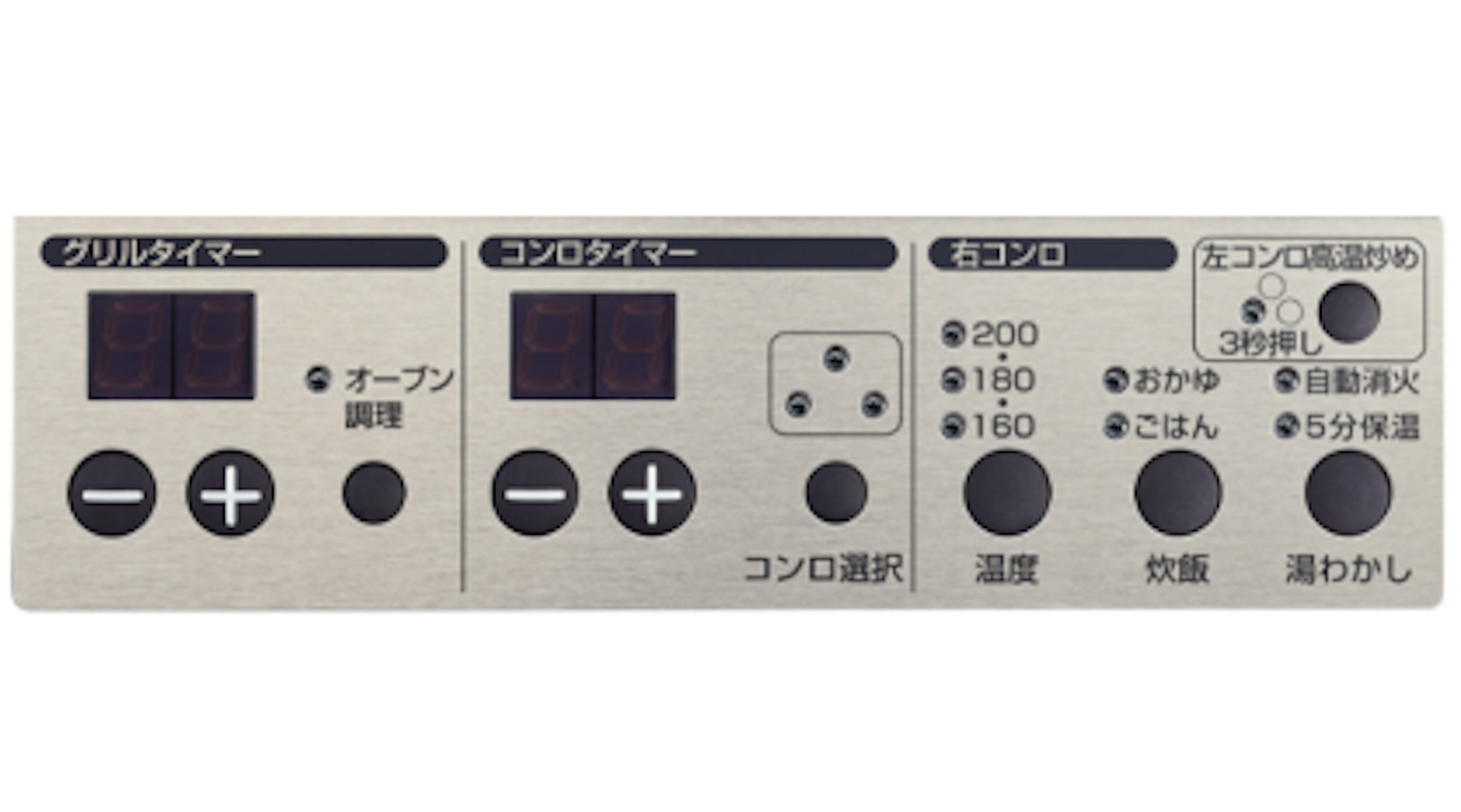 シンプルで分かりやすい操作部