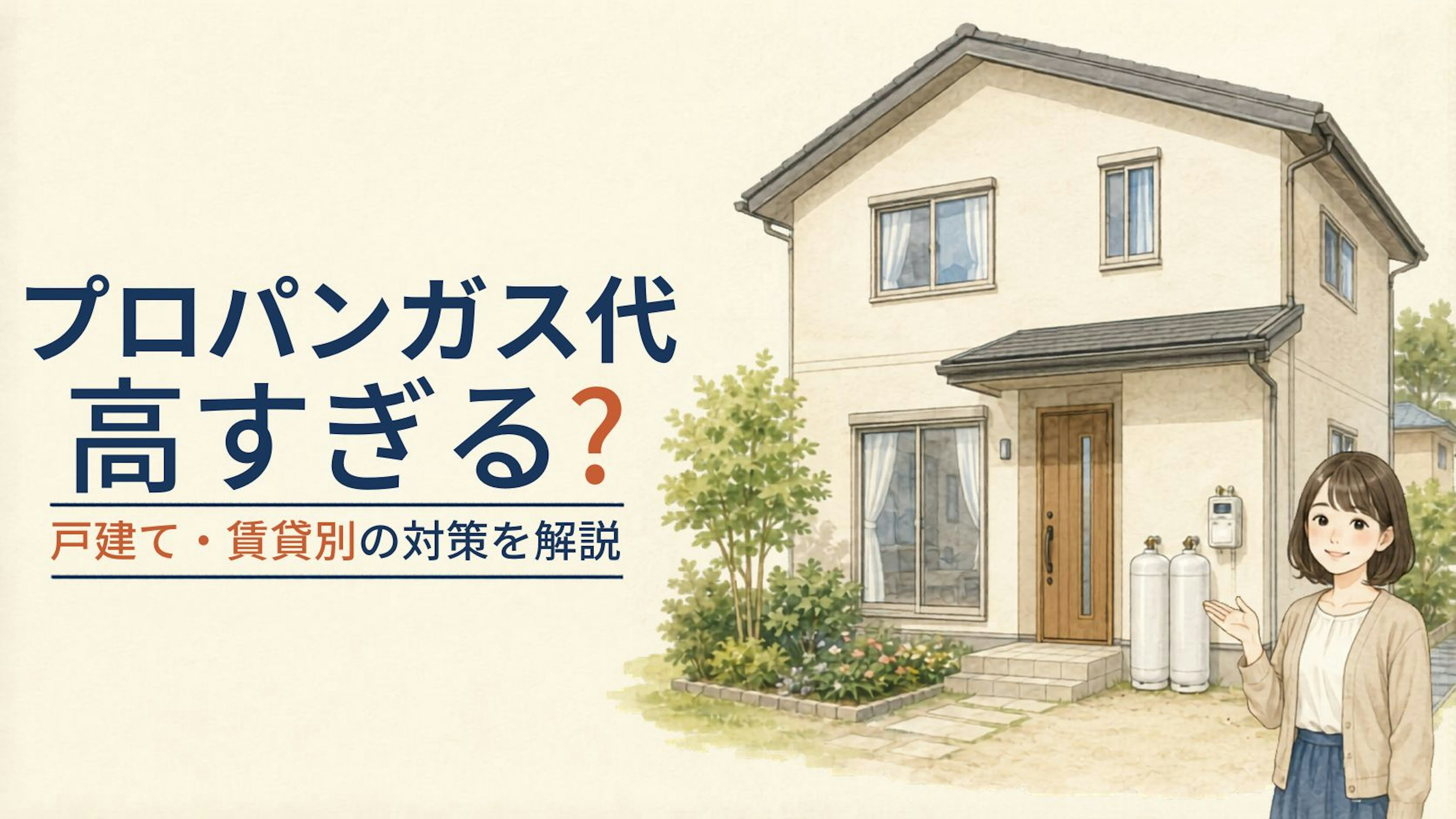 プロパンガス代が高すぎる？戸建て・賃貸別の対策を解説