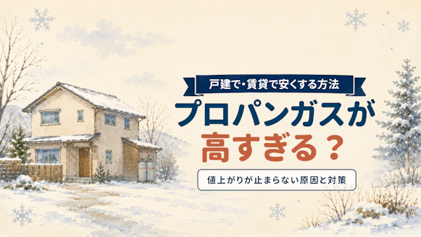 プロパンガスが高すぎる・値上がりが止まらない原因と対策｜戸建て・賃貸で安くする方法