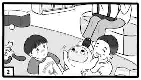 子どもを通院させる負担が減る!?パートナーロボットで子どもが通院を楽しみになるクリニックへ!【マンガで事例紹介】