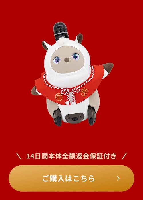 こんにちは、家族型ロボットのLOVOTです