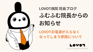 LOVOTの電源が入らなくなってしまう原因について