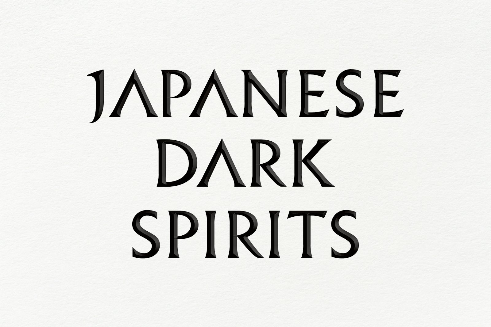 Japanese Dark Spirits Collection 1
