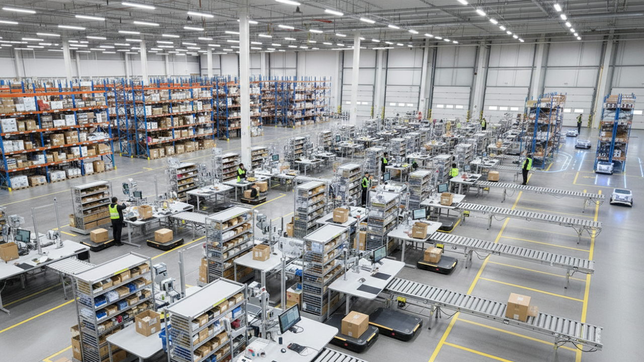 物流拠点の空間・動線再設計による、マルチチャネル出荷能力の拡張