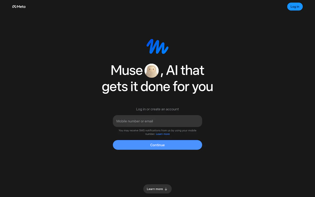 Meta Muse 公式ページ