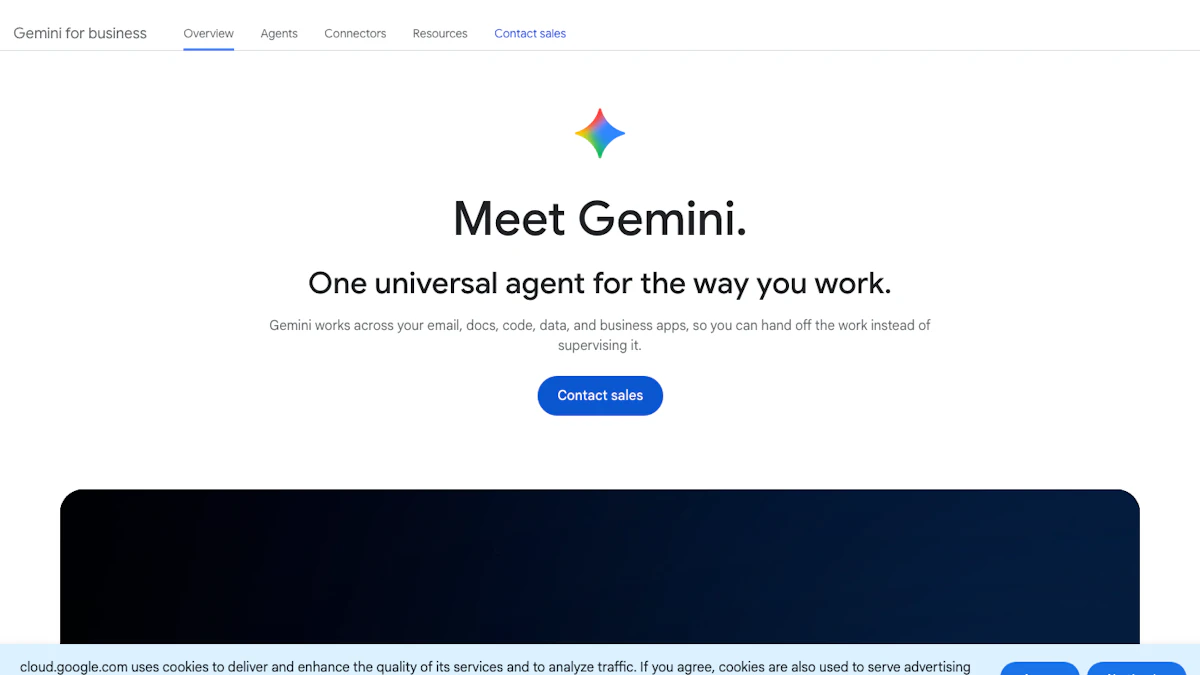 Google Cloud Gemini for business 公式ページ