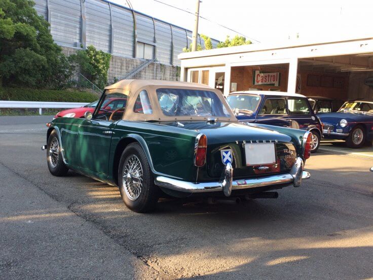 トライアンフ TR4Aが車検整備のため入庫しました | ローバーミニを