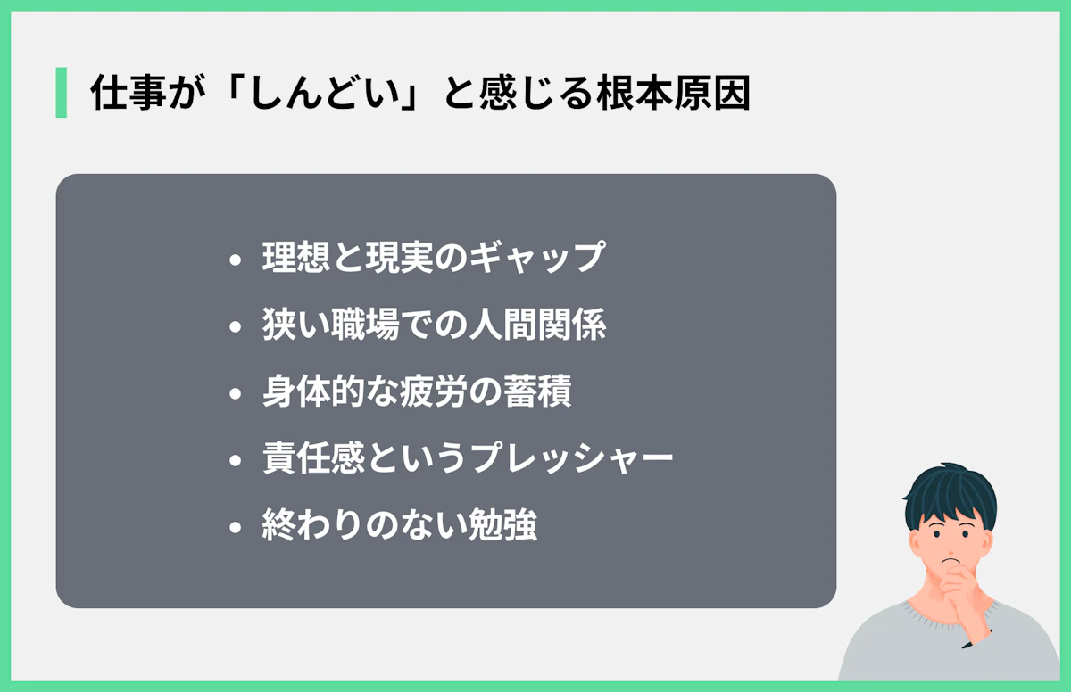 仕事が「しんどい」と感じる根本原因