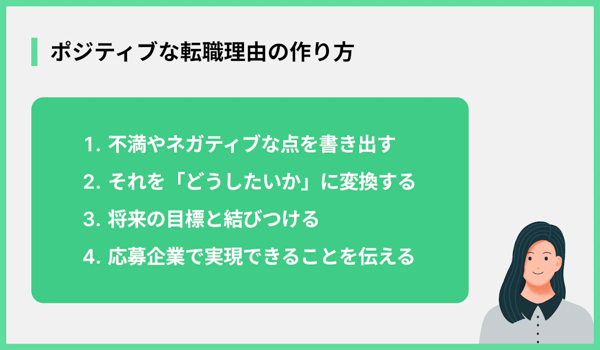 ポジティブな転職理由の作り方