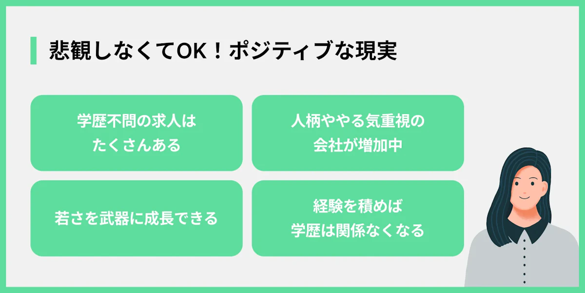 悲観しなくてOK!ポジティブな現実