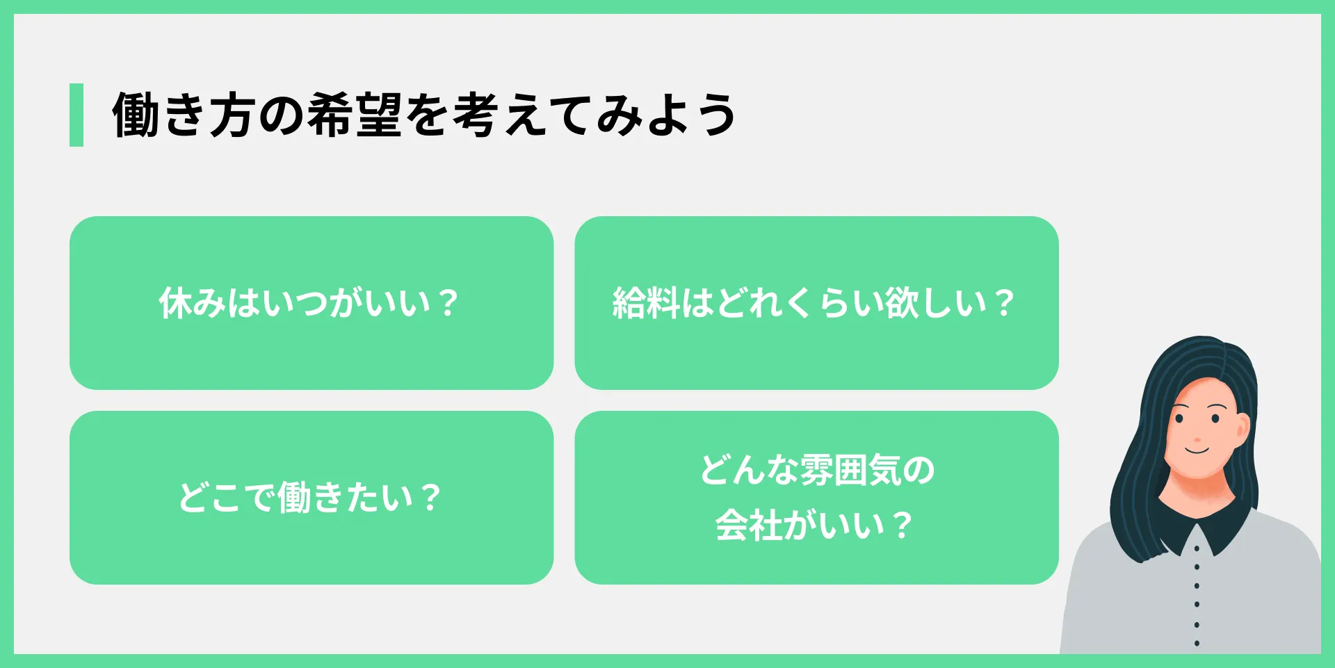 働き方の希望を考えてみよう