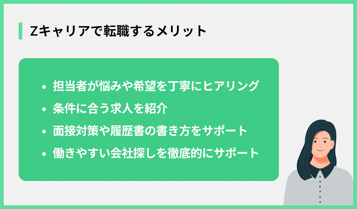 Zキャリアで転職するメリット