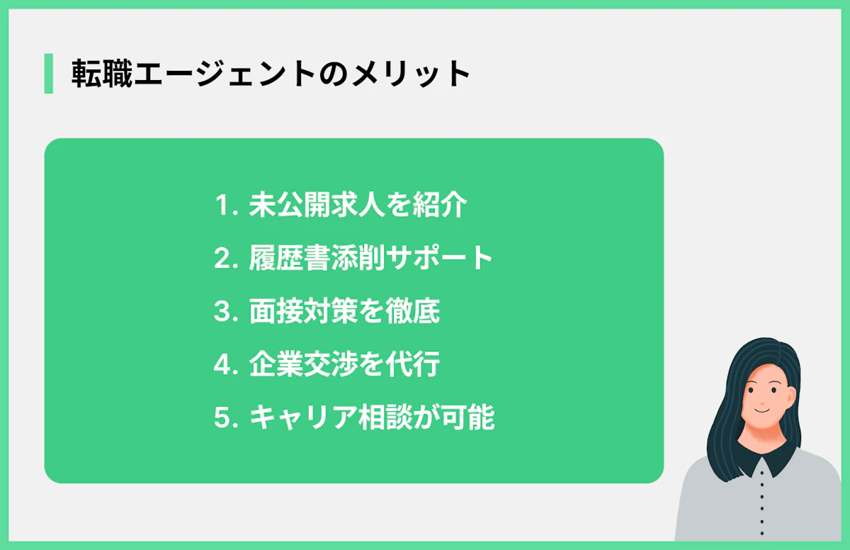 転職エージェントのメリット