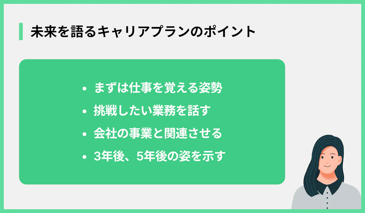 未来を語るキャリアプランのポイント