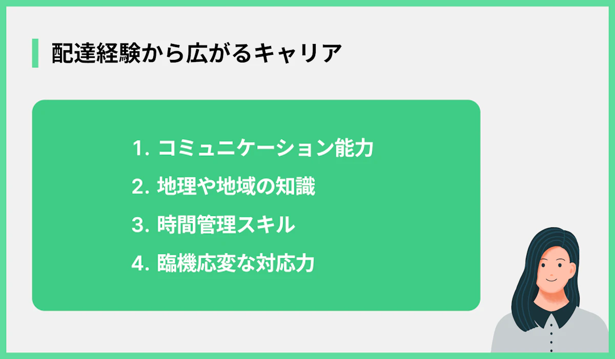 配達経験から広がるキャリア