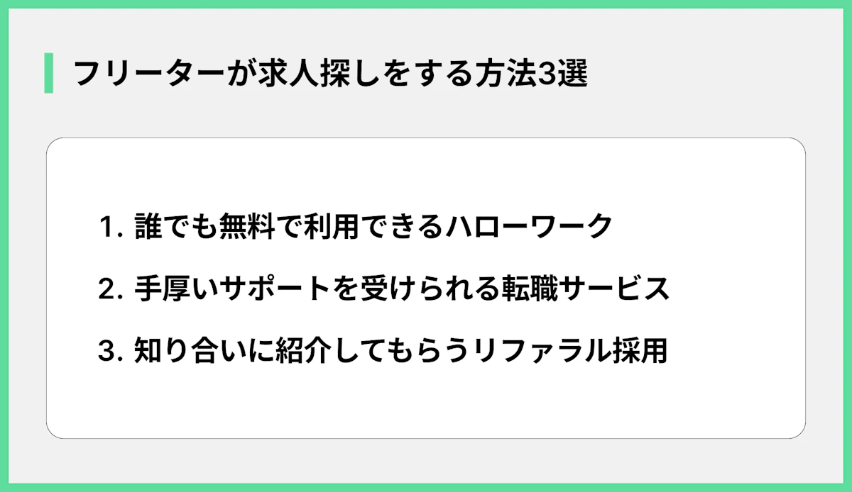 フリーターが求人探しをする方法3選