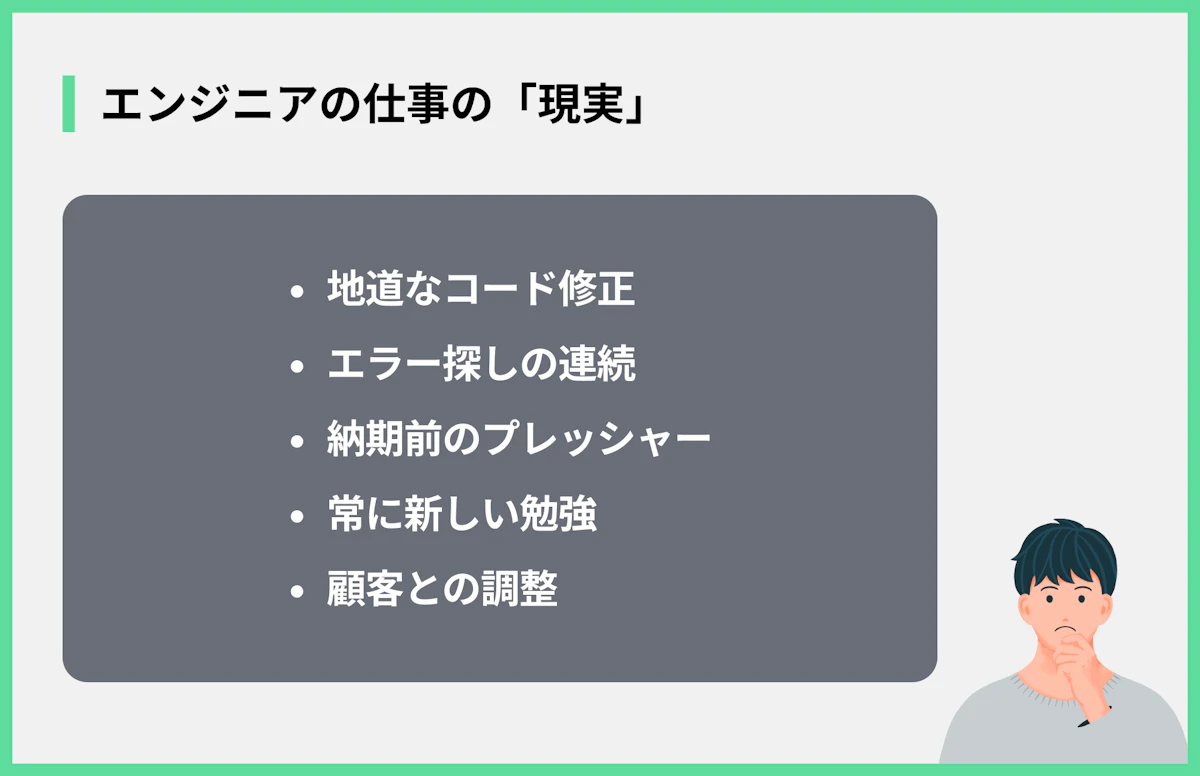 エンジニアの仕事の「現実」