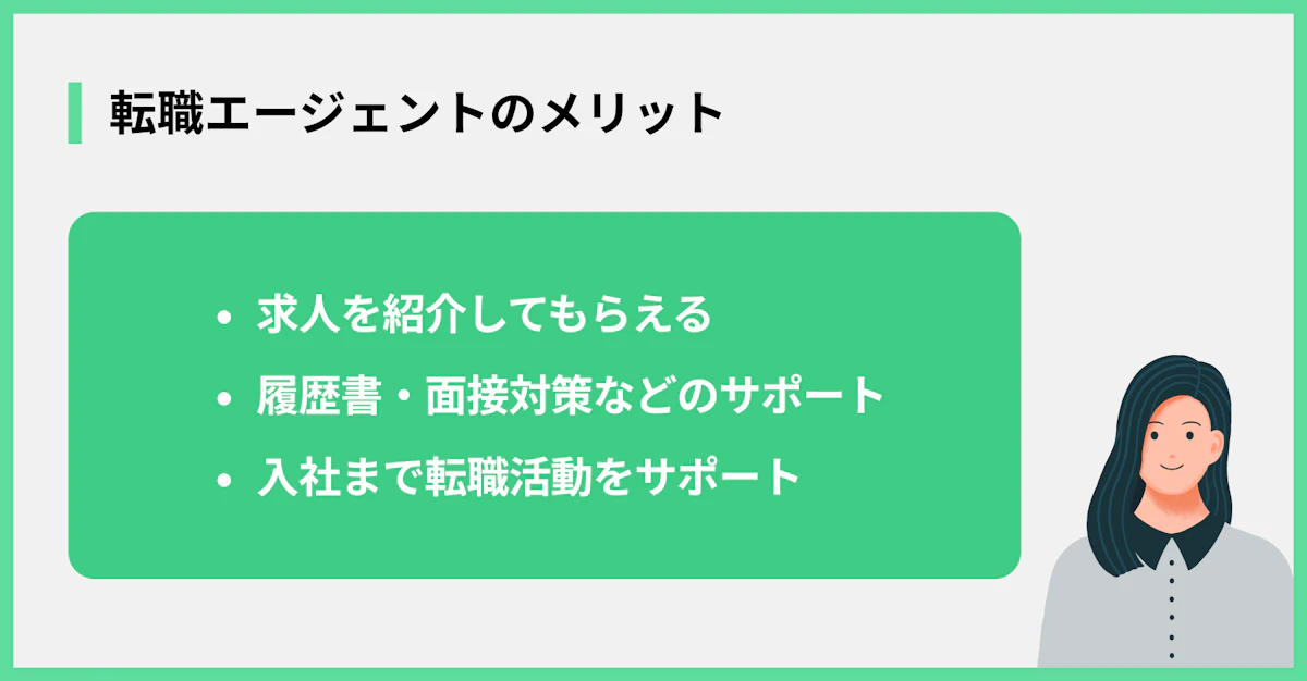 転職エージェントのメリット