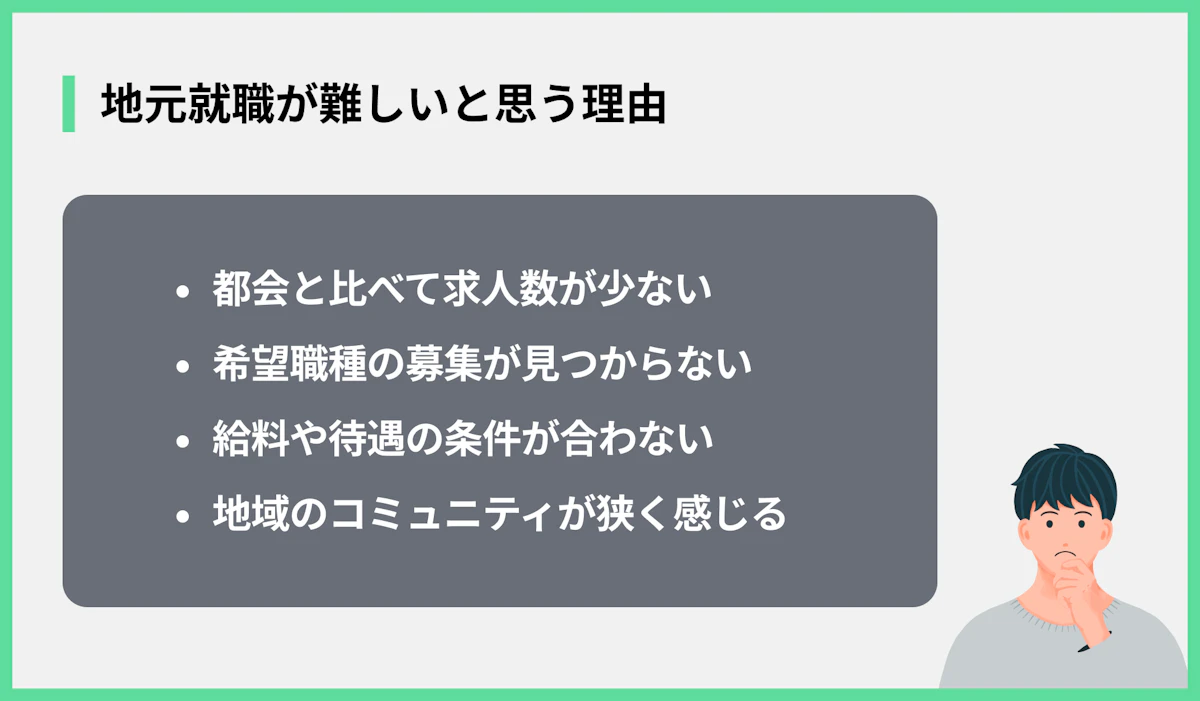地元就職が難しいと思う理由