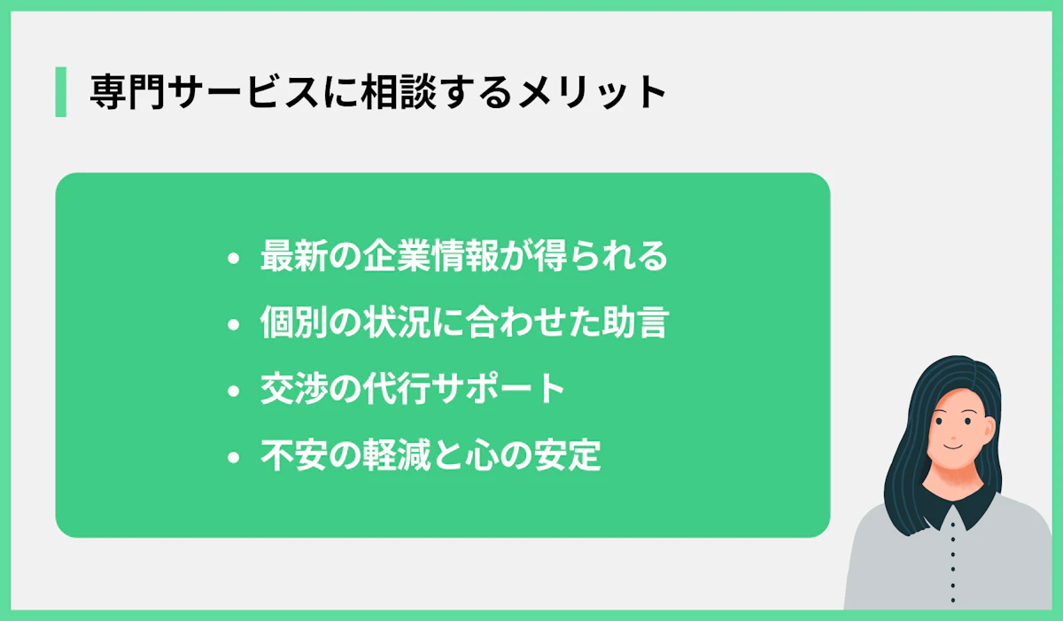 専門サービスに相談するメリット