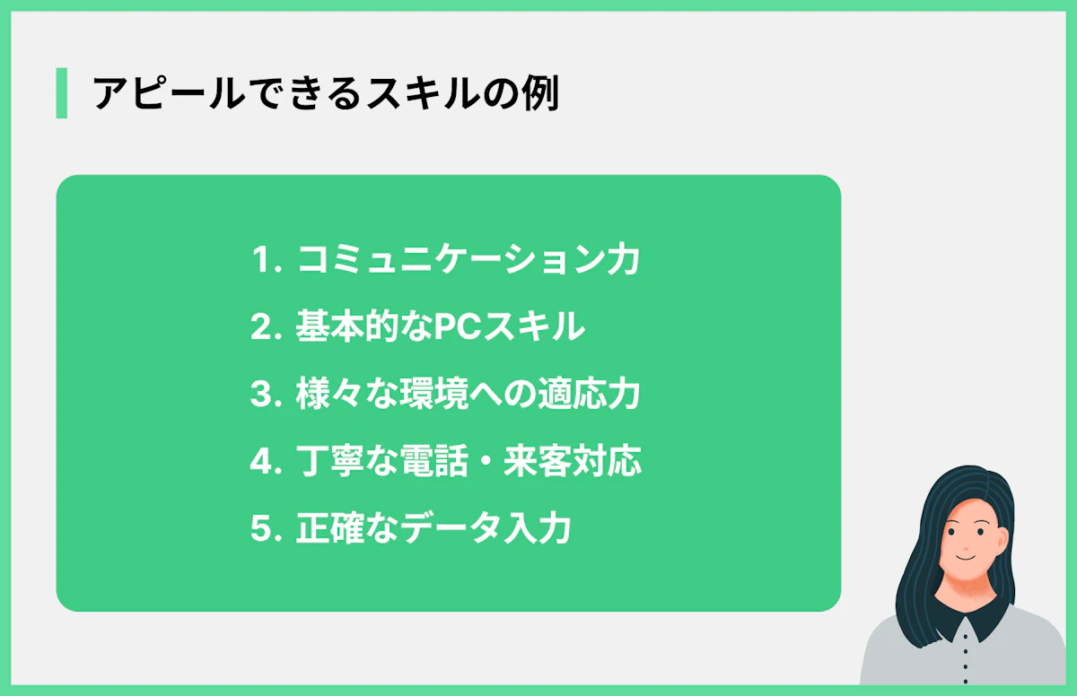 アピールできるスキルの例
