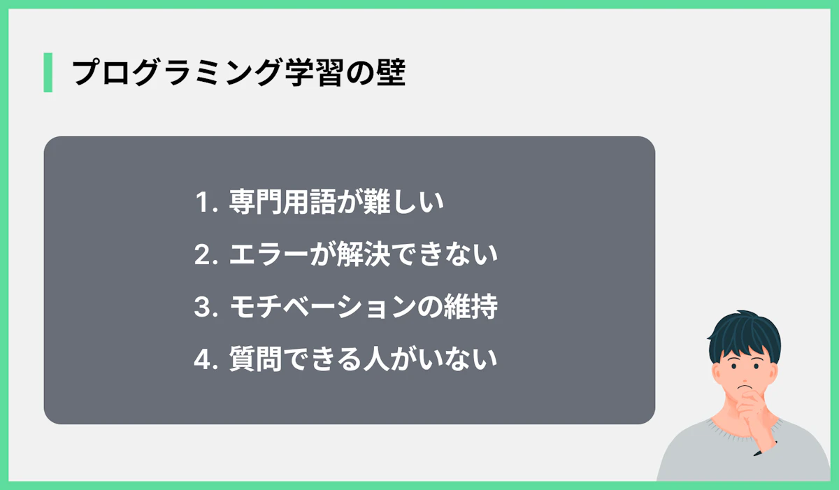 プログラミング学習の壁