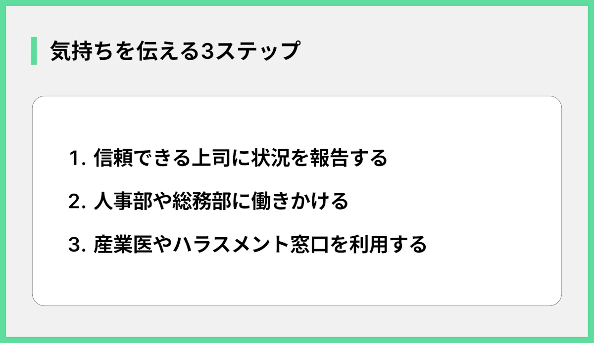 気持ちを伝える3ステップ