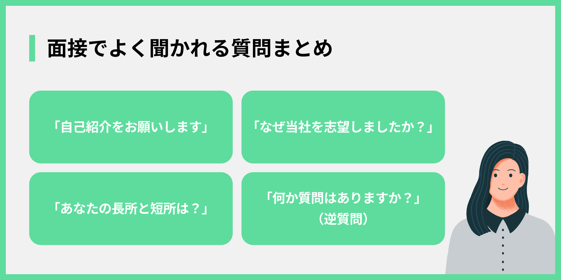 面接でよく聞かれる質問まとめ