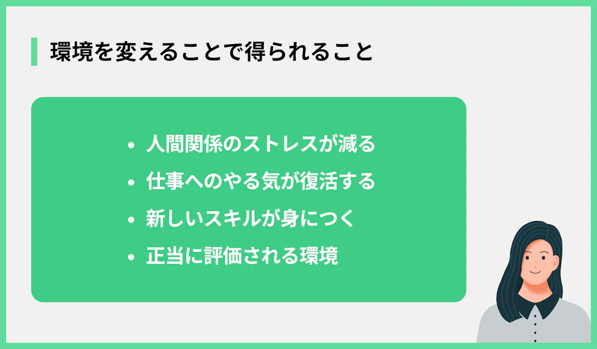 環境を変えることで得られること