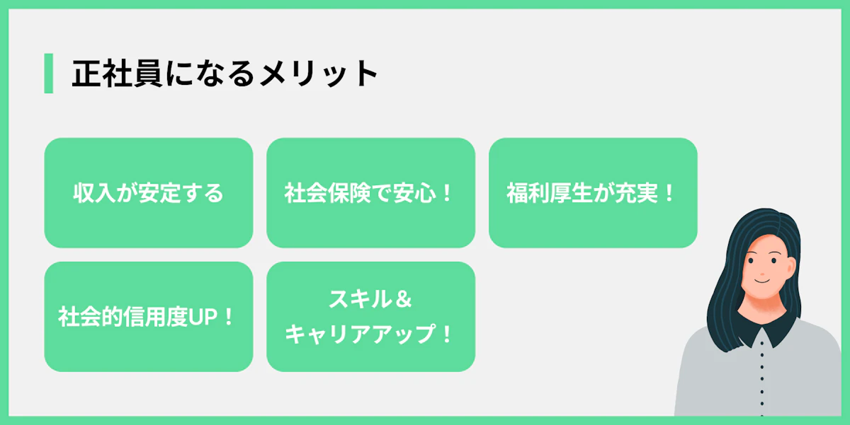 正社員になるメリット