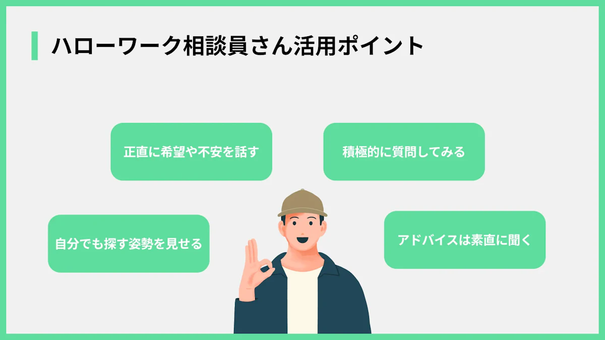 ハローワーク相談員さん活用ポイント