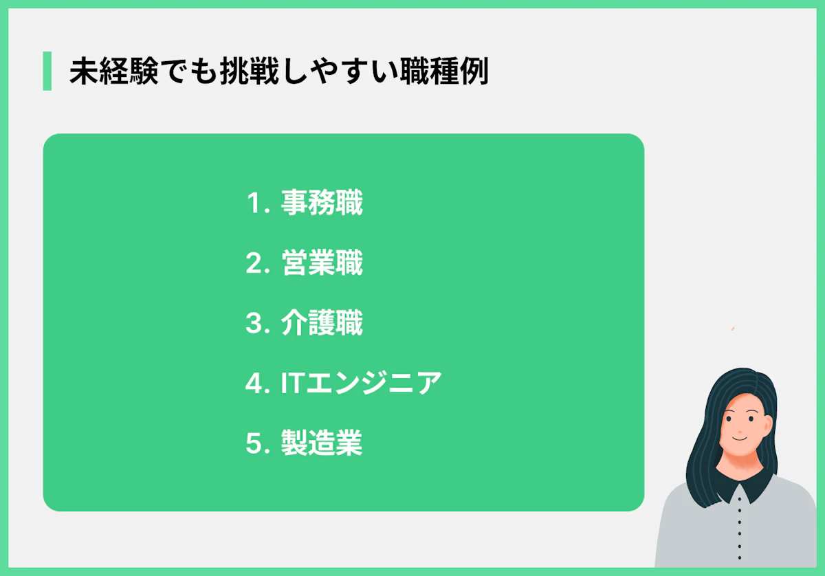 未経験でも挑戦しやすい職種例