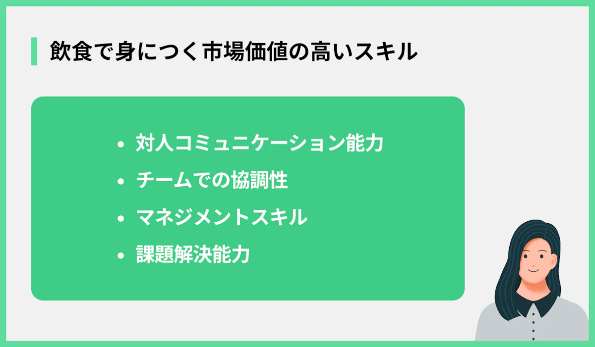 飲食で身につく市場価値の高いスキル