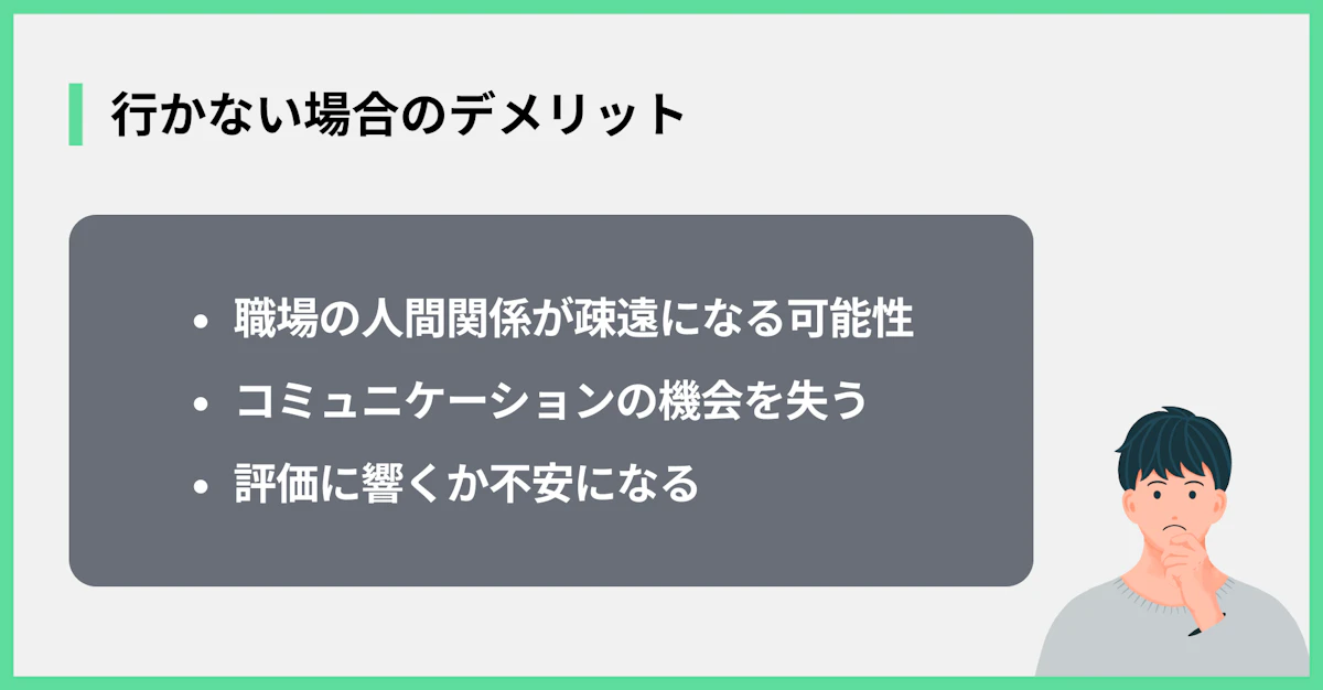 行かない場合のデメリット