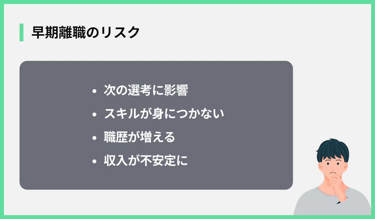 早期離職のリスク