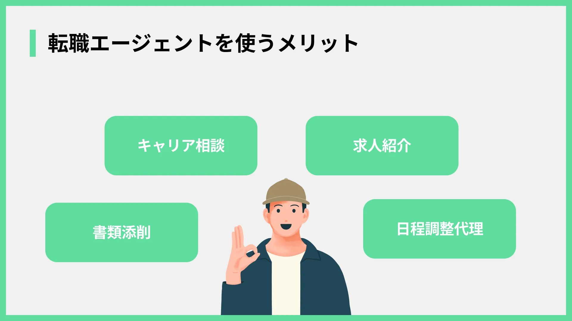 転職エージェントを使うメリット