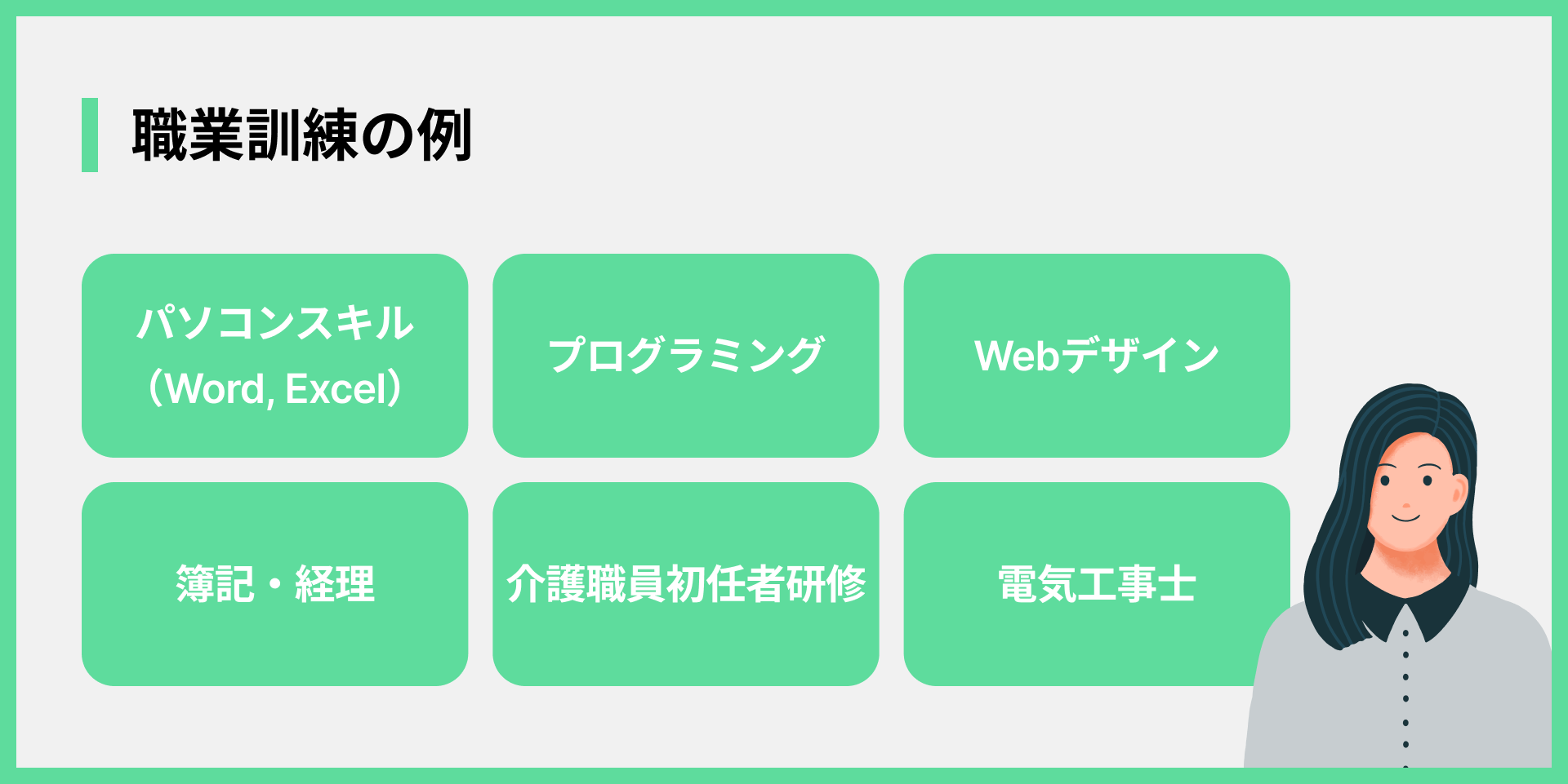 職業訓練の例